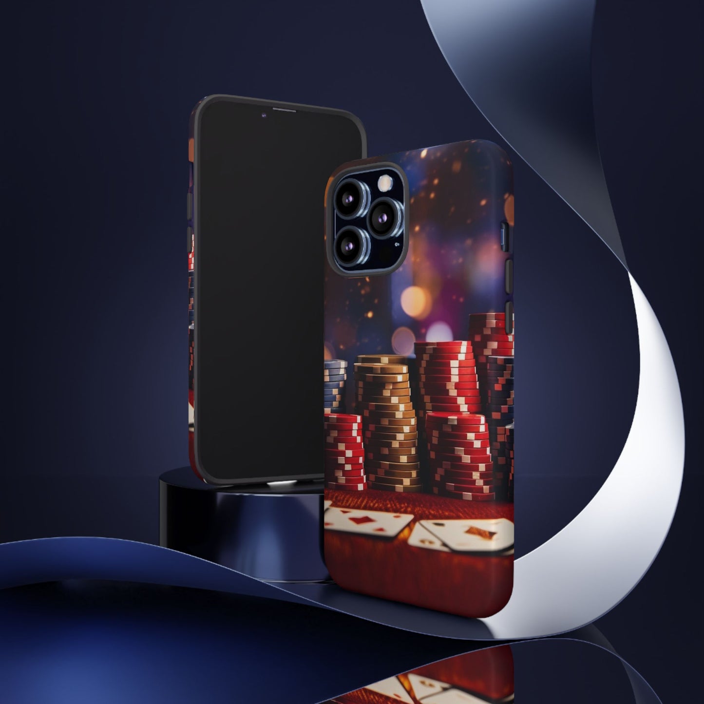 Poker Chip Phone Case, Tough Phone Case, Casino Lover Gift, Unique Phone Cover, Gambling Accessories