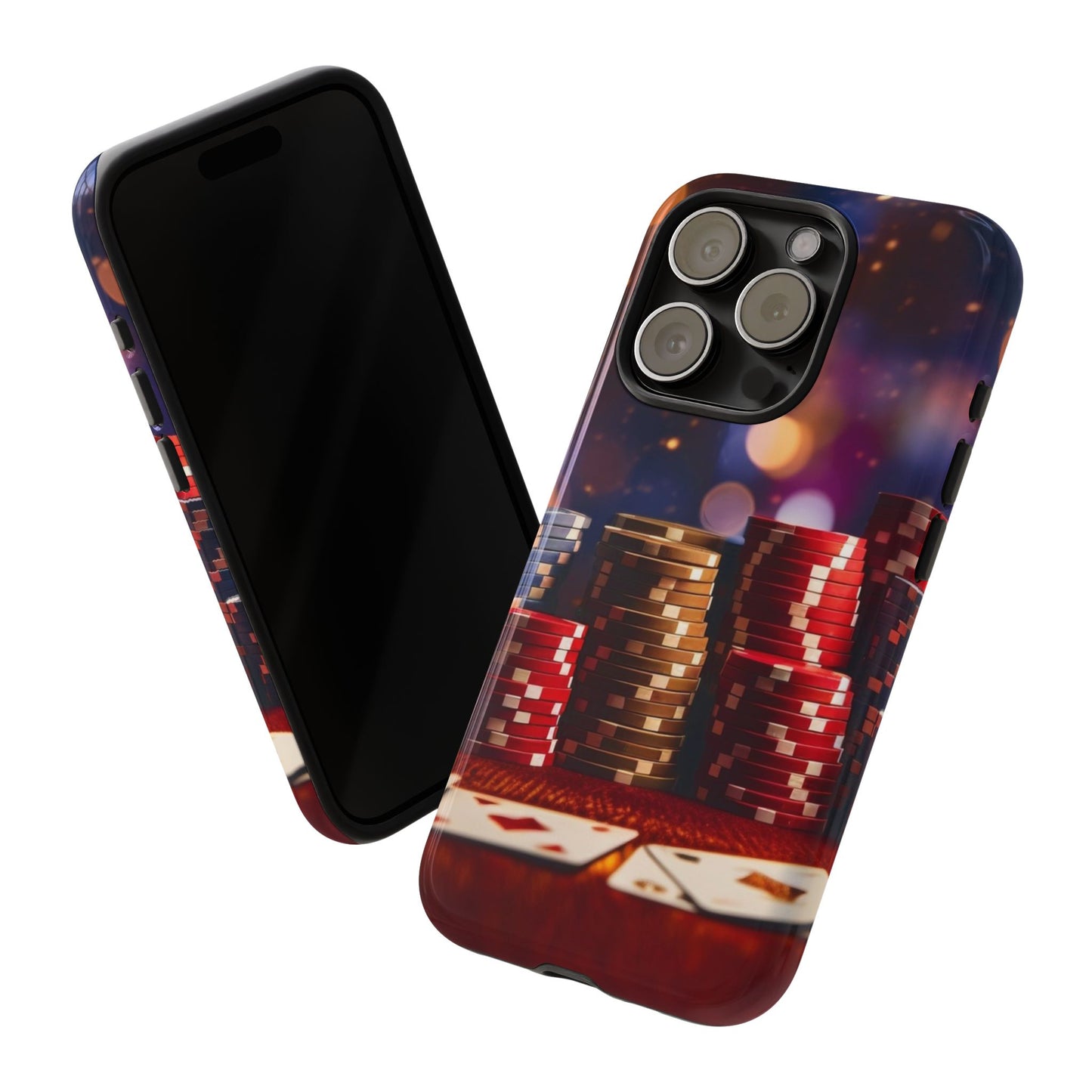 Poker Chip Phone Case, Tough Phone Case, Casino Lover Gift, Unique Phone Cover, Gambling Accessories