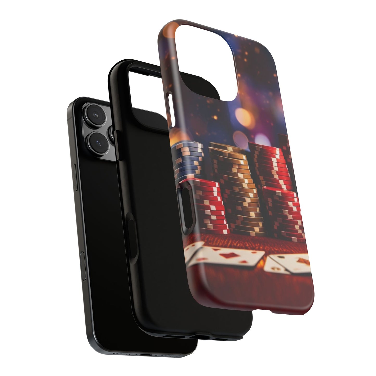 Poker Chip Phone Case, Tough Phone Case, Casino Lover Gift, Unique Phone Cover, Gambling Accessories