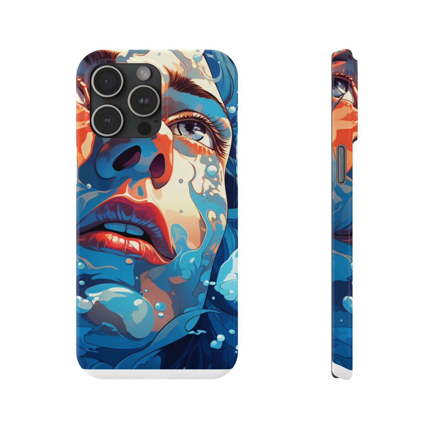 Eco-Friendly Slim Phone Case - Earth Day Gift, Nature Lover Accessory, Sustainable Phone Cover, Green Design, Vibrant Floral Art