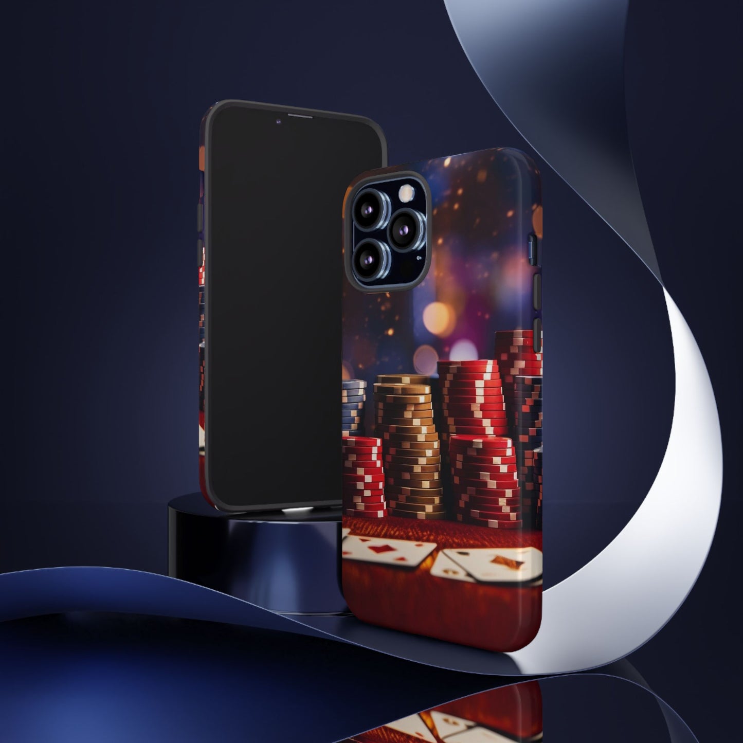 Poker Chip Phone Case, Tough Phone Case, Casino Lover Gift, Unique Phone Cover, Gambling Accessories
