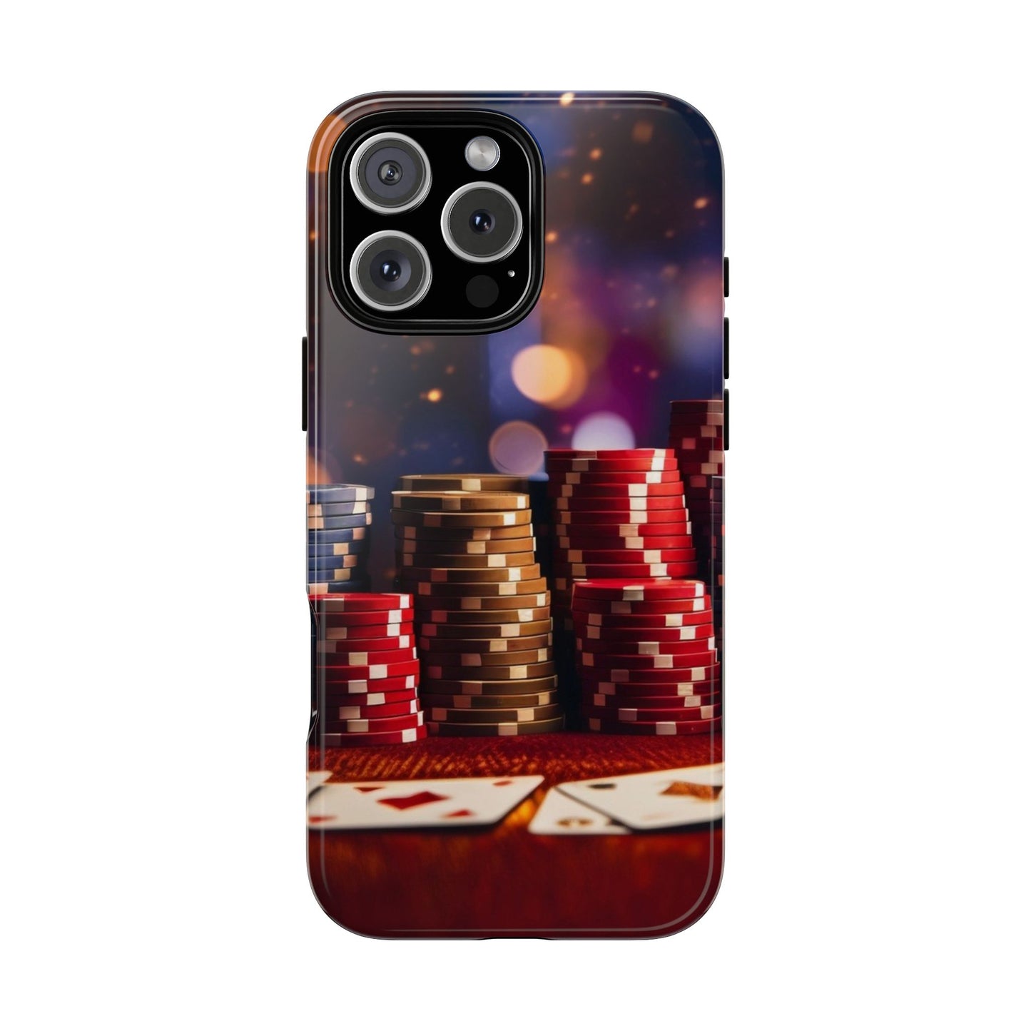 Poker Chip Phone Case, Tough Phone Case, Casino Lover Gift, Unique Phone Cover, Gambling Accessories