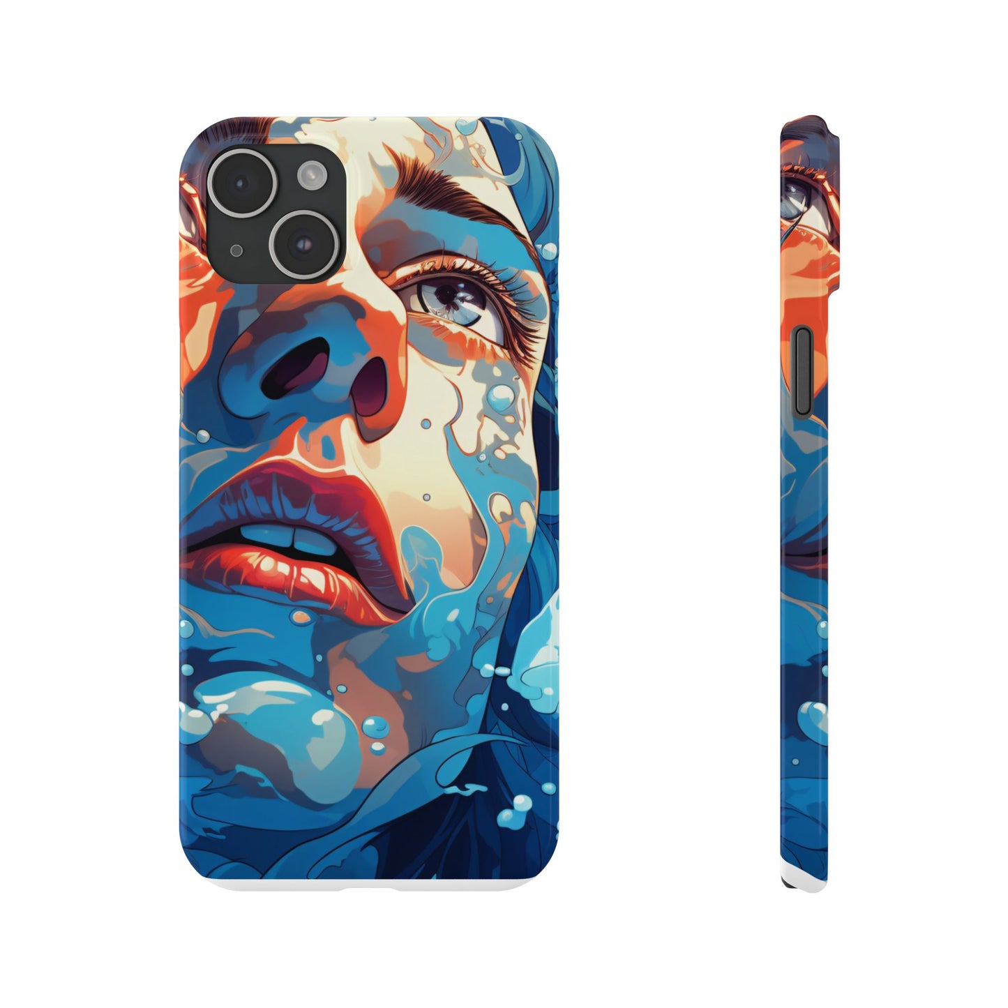 Eco-Friendly Slim Phone Case - Earth Day Gift, Nature Lover Accessory, Sustainable Phone Cover, Green Design, Vibrant Floral Art