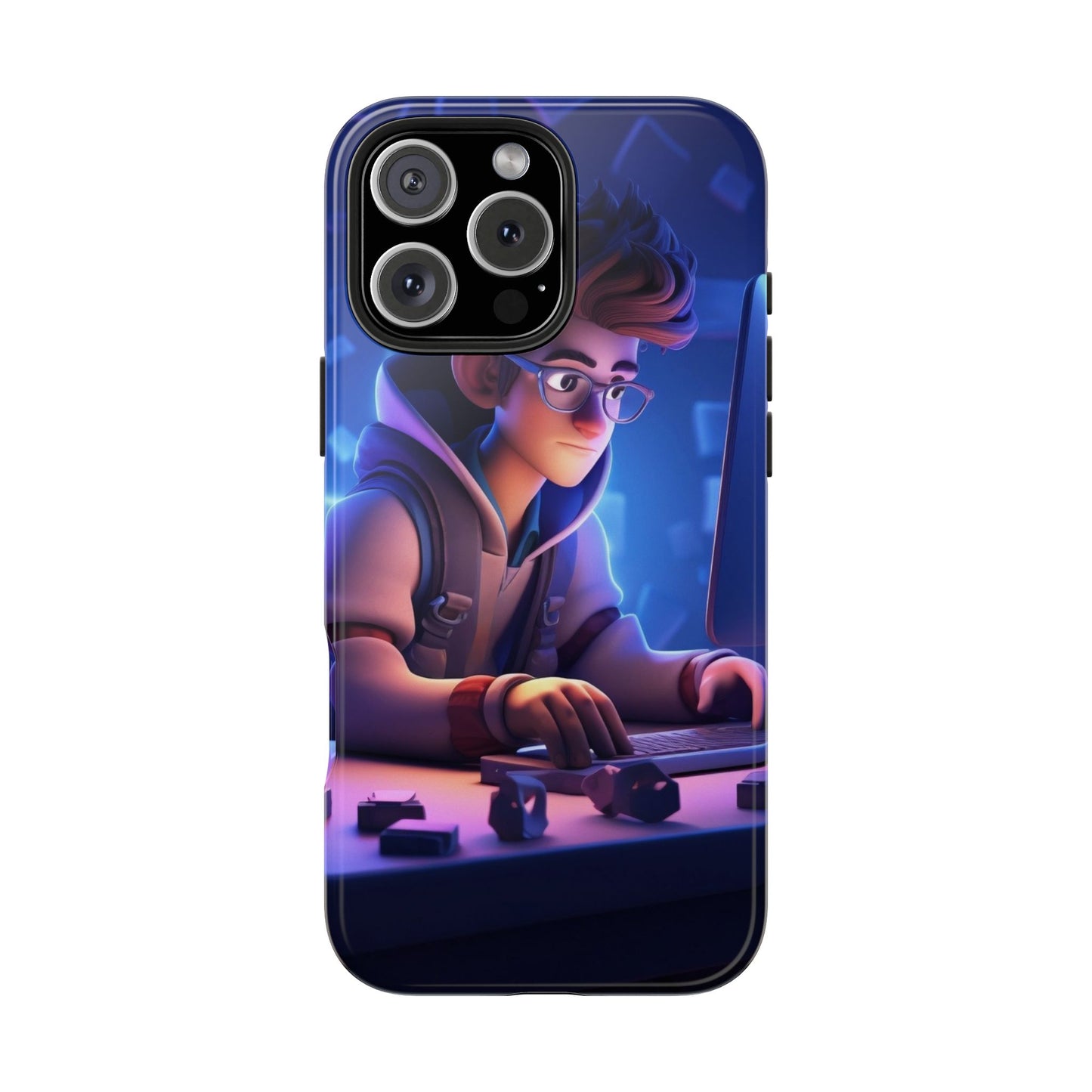 Gaming-Themed Phone Case - Tough Phone Cases for Gamers, Mobile Accessories, Cool Tech Gifts, Birthday Present, Geeky Gifts
