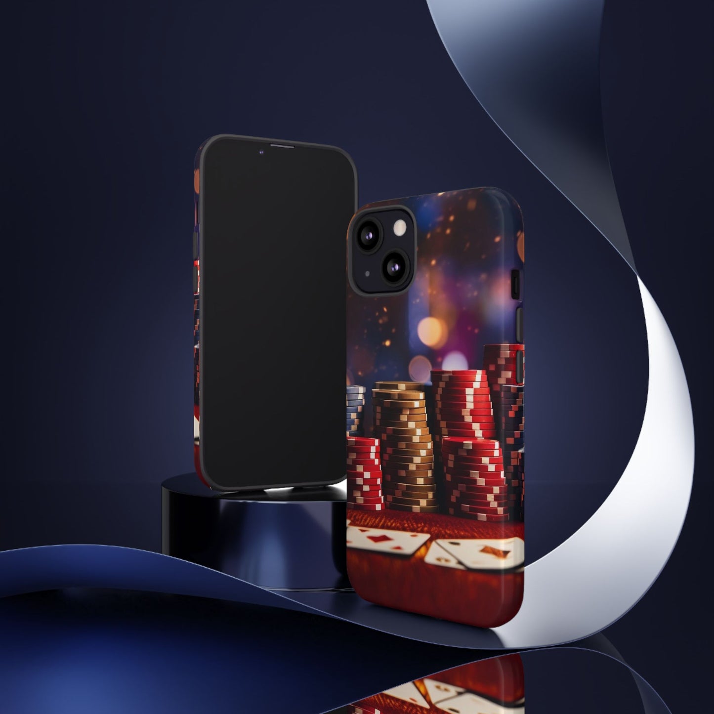 Poker Chip Phone Case, Tough Phone Case, Casino Lover Gift, Unique Phone Cover, Gambling Accessories