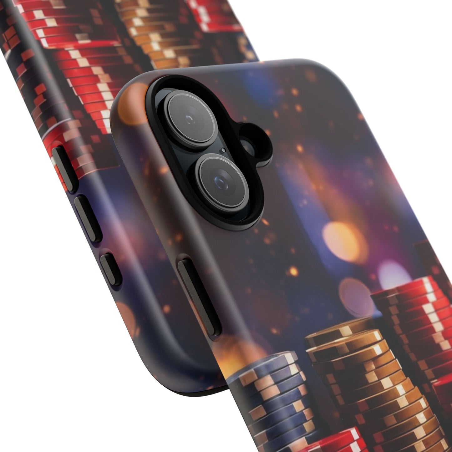 Poker Chip Phone Case, Tough Phone Case, Casino Lover Gift, Unique Phone Cover, Gambling Accessories