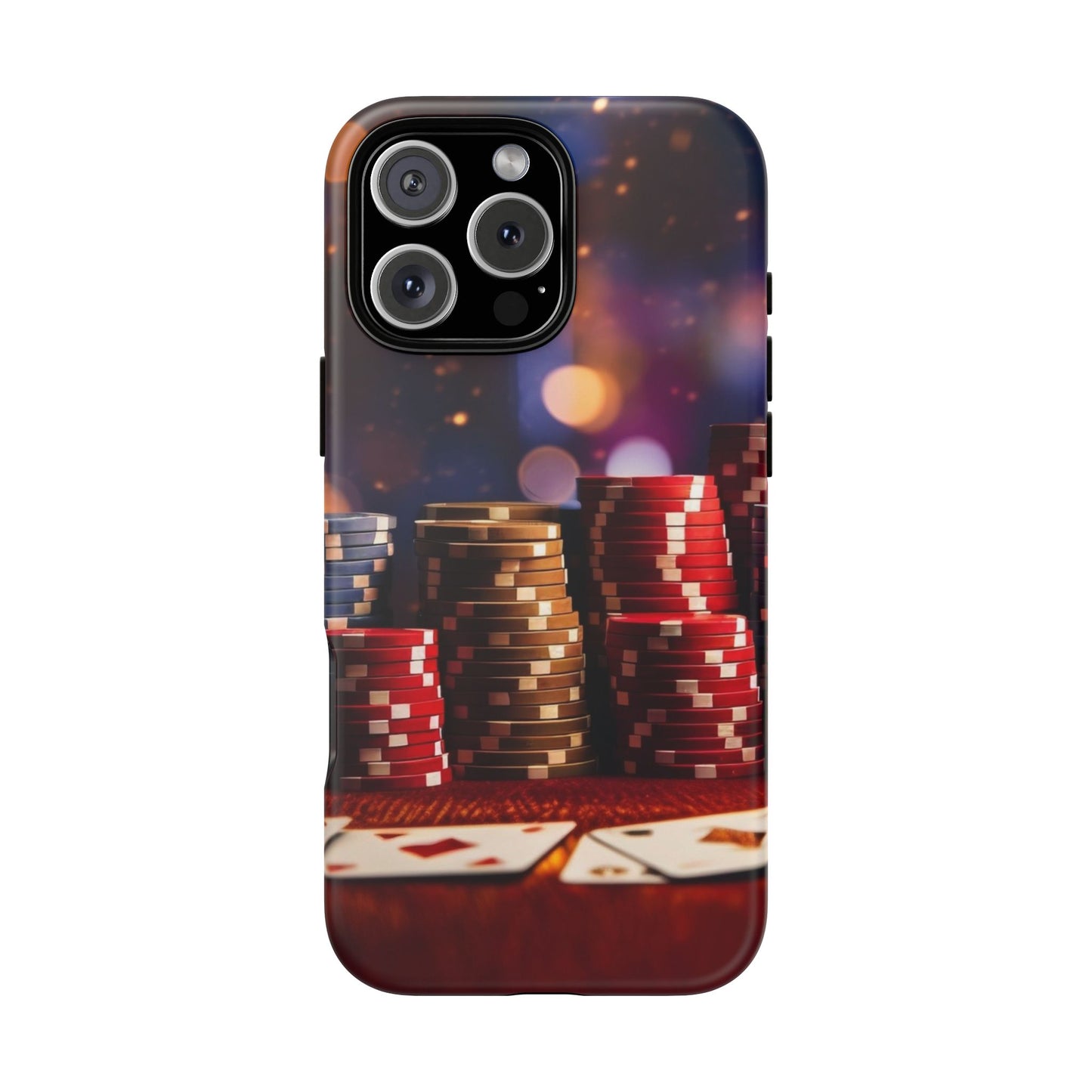 Poker Chip Phone Case, Tough Phone Case, Casino Lover Gift, Unique Phone Cover, Gambling Accessories