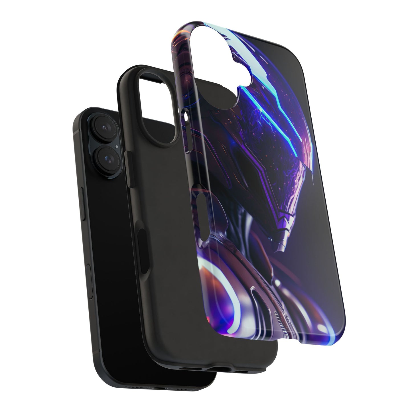 Futuristic Tough Phone Cases, Durable Phone Cover, Sci-Fi Phone Case, Tech Lover Gift, Unique Phone Accessory