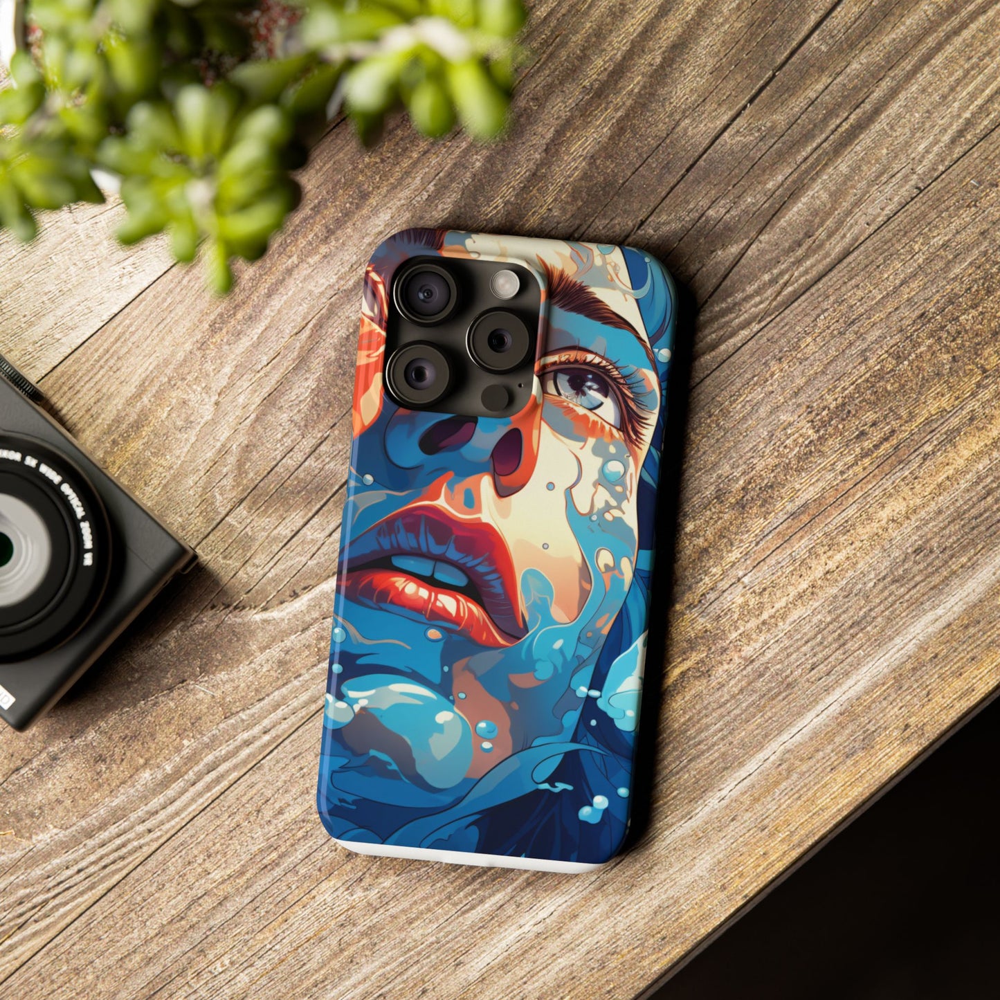Eco-Friendly Slim Phone Case - Earth Day Gift, Nature Lover Accessory, Sustainable Phone Cover, Green Design, Vibrant Floral Art