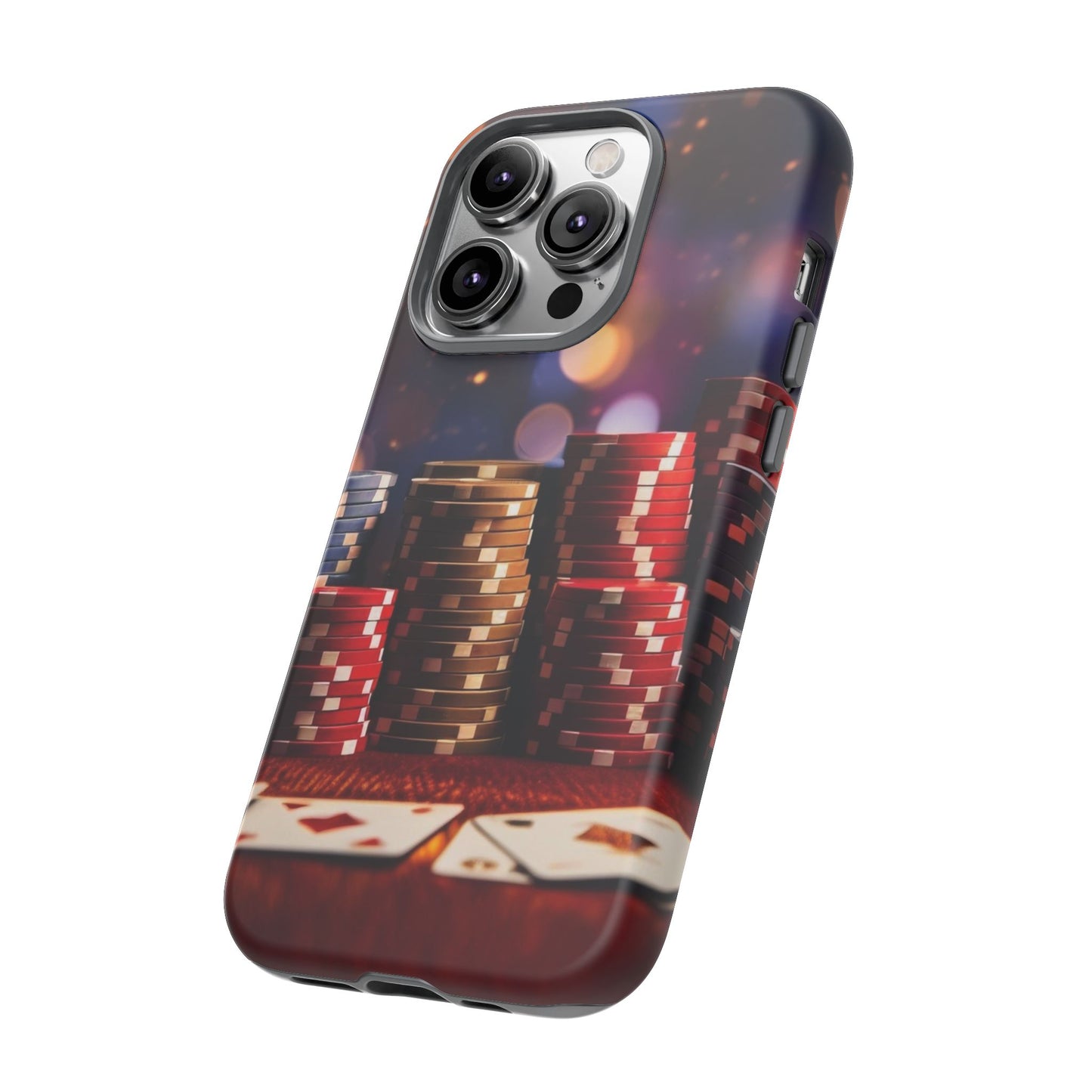 Poker Chip Phone Case, Tough Phone Case, Casino Lover Gift, Unique Phone Cover, Gambling Accessories