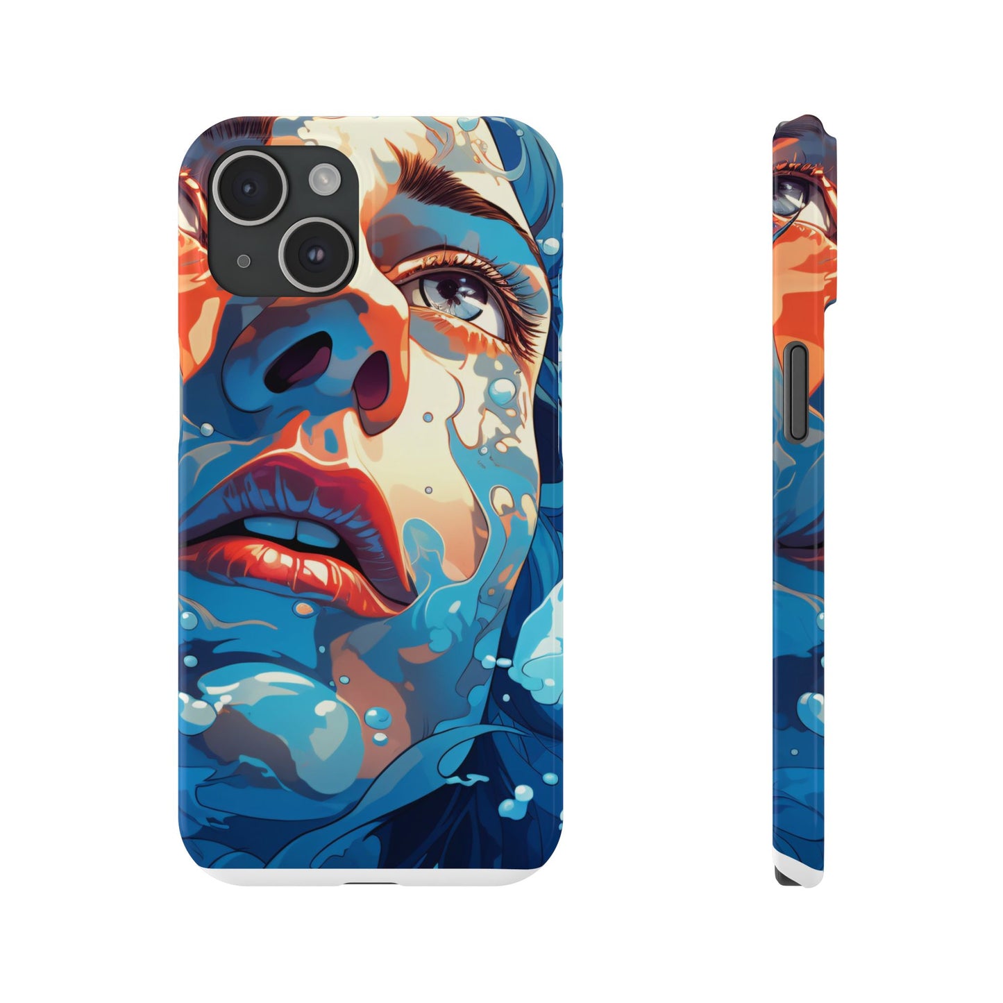 Eco-Friendly Slim Phone Case - Earth Day Gift, Nature Lover Accessory, Sustainable Phone Cover, Green Design, Vibrant Floral Art