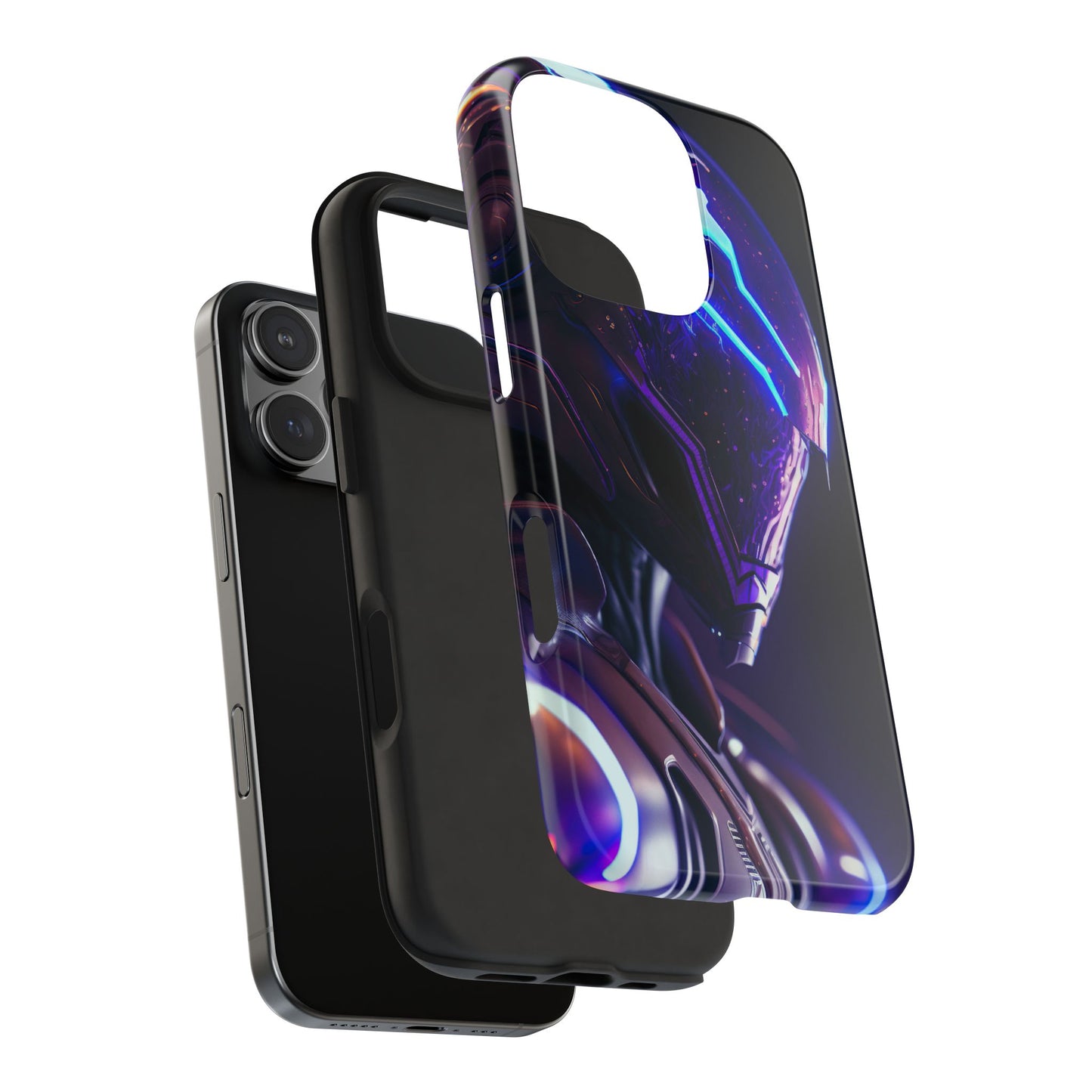 Futuristic Tough Phone Cases, Durable Phone Cover, Sci-Fi Phone Case, Tech Lover Gift, Unique Phone Accessory