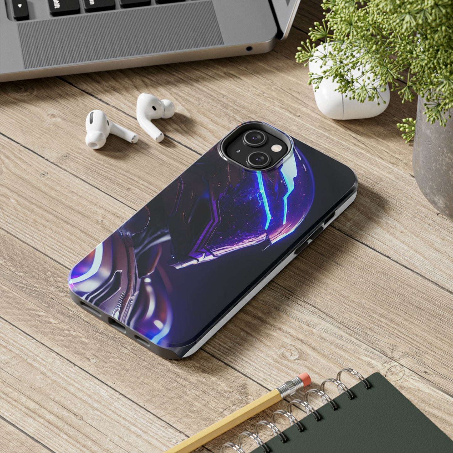 Futuristic Tough Phone Cases, Durable Phone Cover, Sci-Fi Phone Case, Tech Lover Gift, Unique Phone Accessory