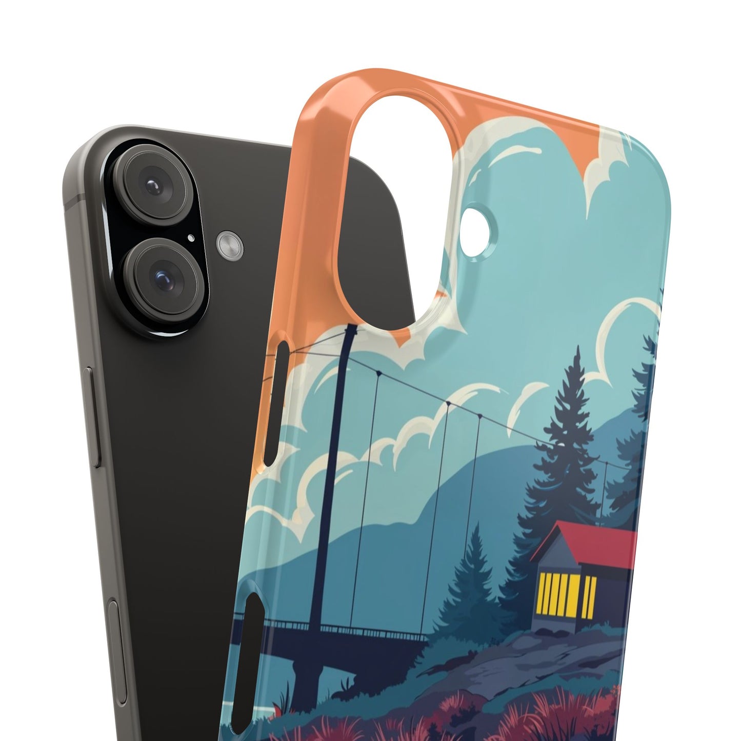 Colorful Nature Slim Phone Cases | Scenic River Landscape, Outdoor Lover Gifts, Phone Accessories, Eco-Friendly, Travel Enthusiast