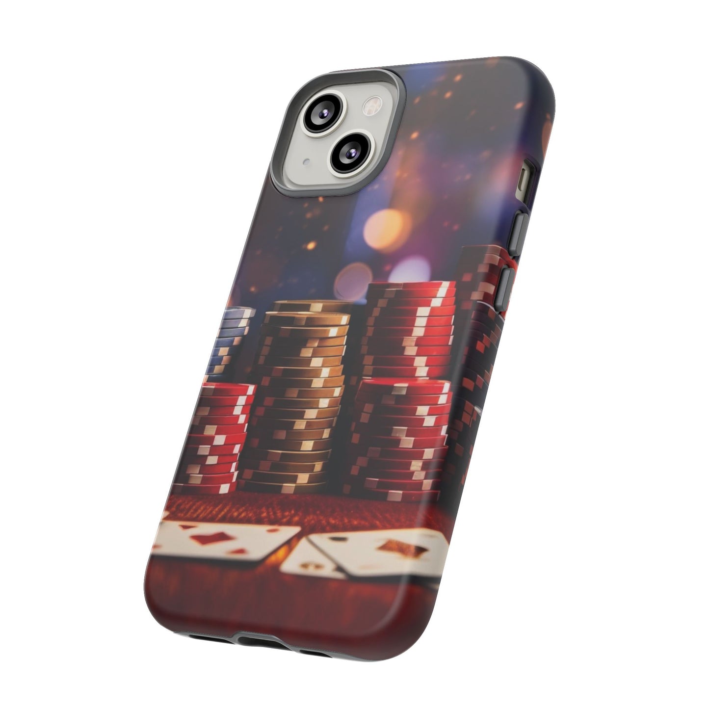 Poker Chip Phone Case, Tough Phone Case, Casino Lover Gift, Unique Phone Cover, Gambling Accessories