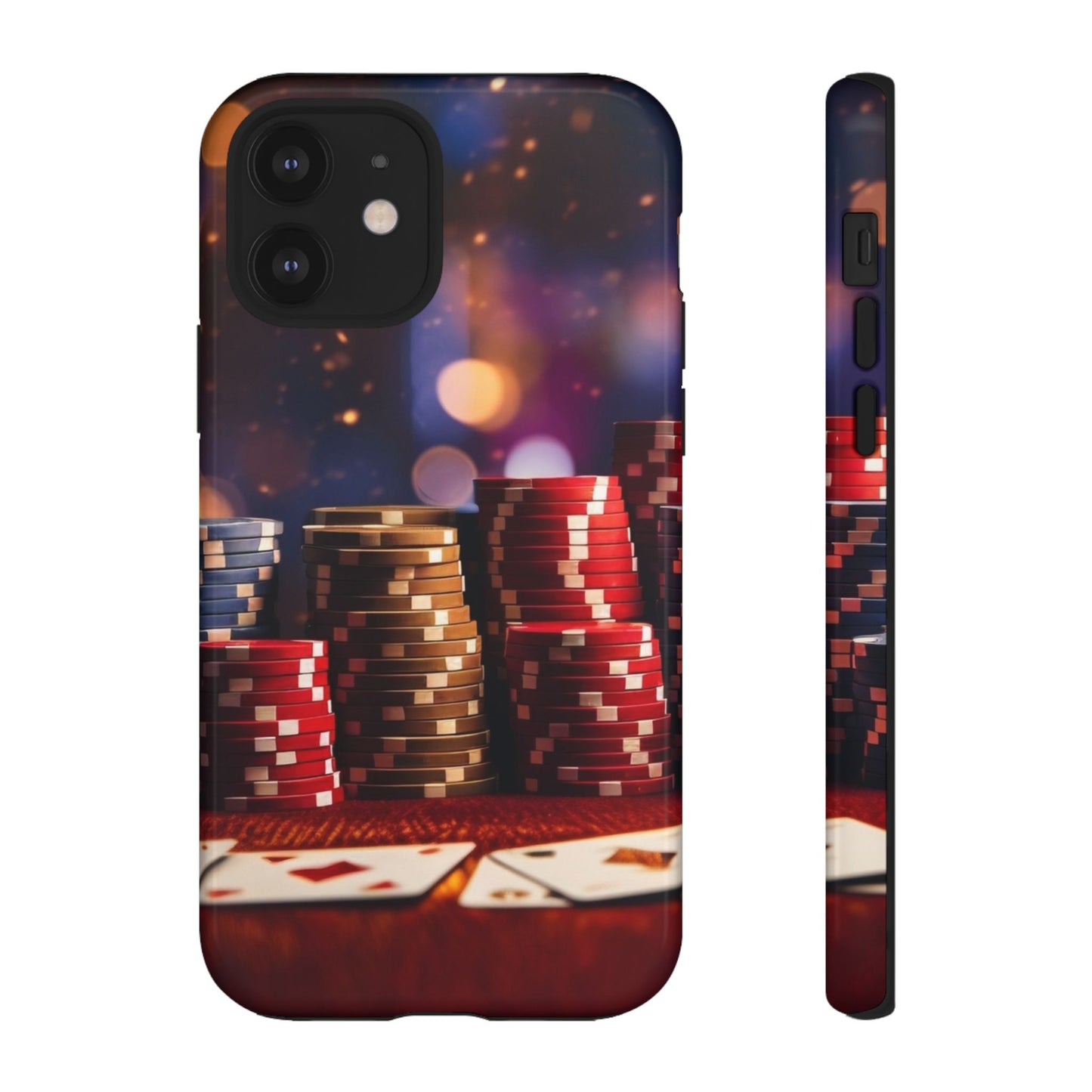 Poker Chip Phone Case, Tough Phone Case, Casino Lover Gift, Unique Phone Cover, Gambling Accessories