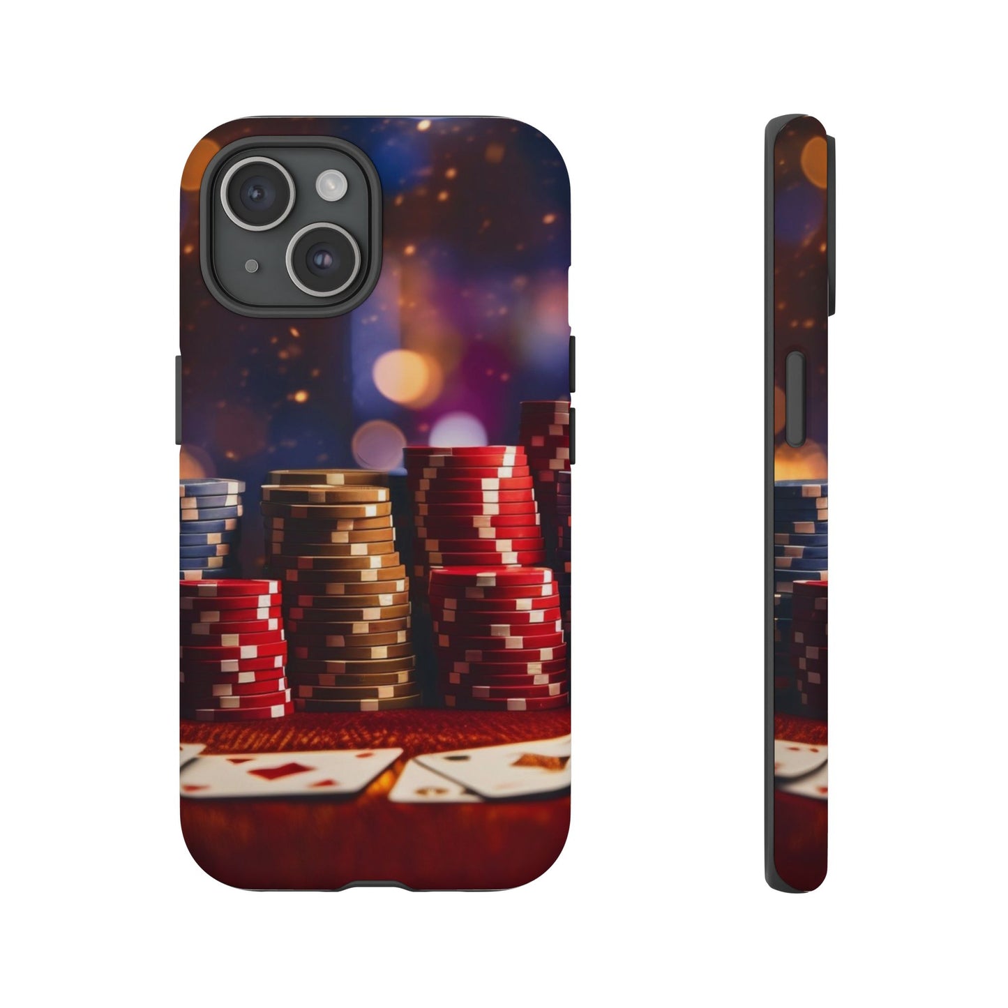 Poker Chip Phone Case, Tough Phone Case, Casino Lover Gift, Unique Phone Cover, Gambling Accessories