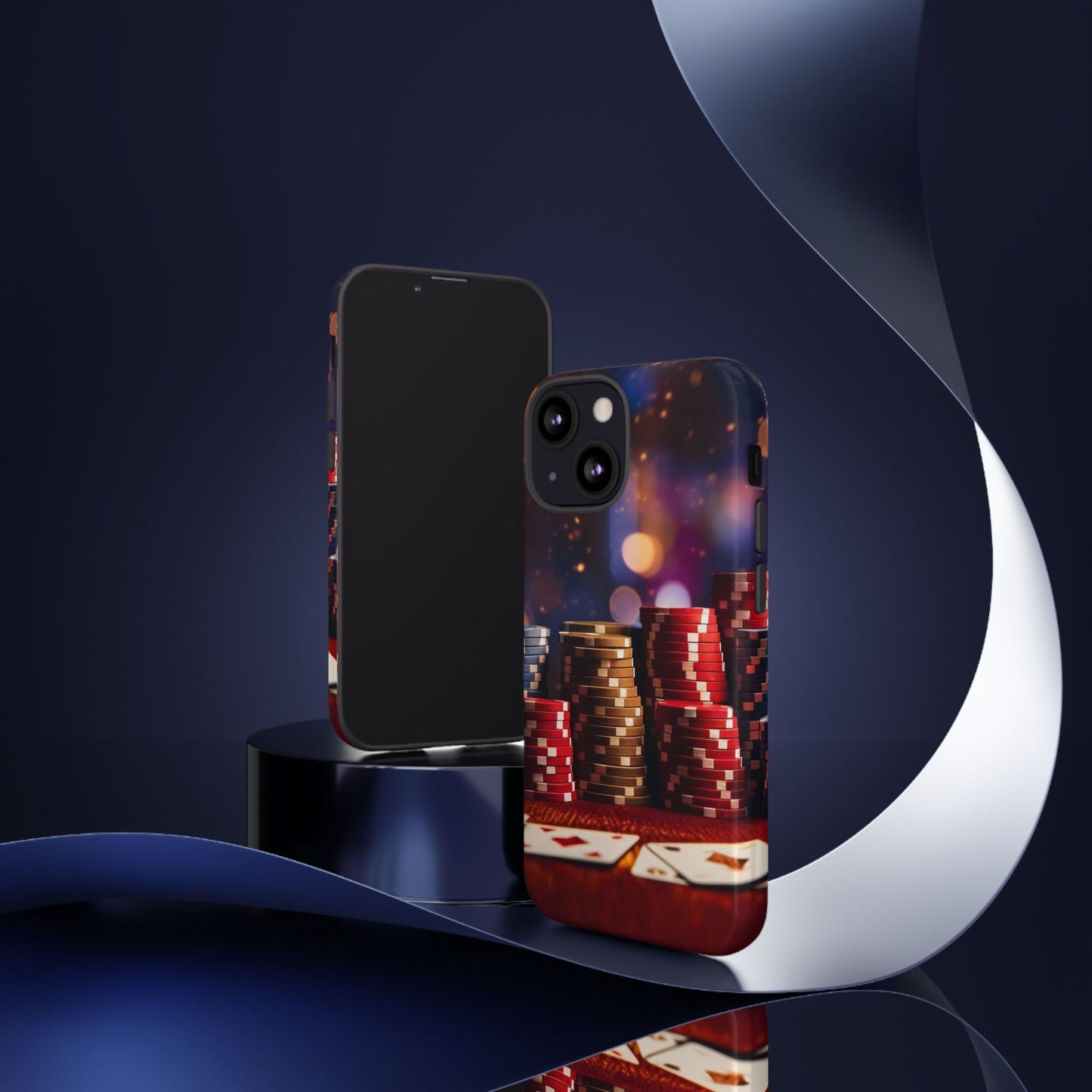 Poker Chip Phone Case, Tough Phone Case, Casino Lover Gift, Unique Phone Cover, Gambling Accessories