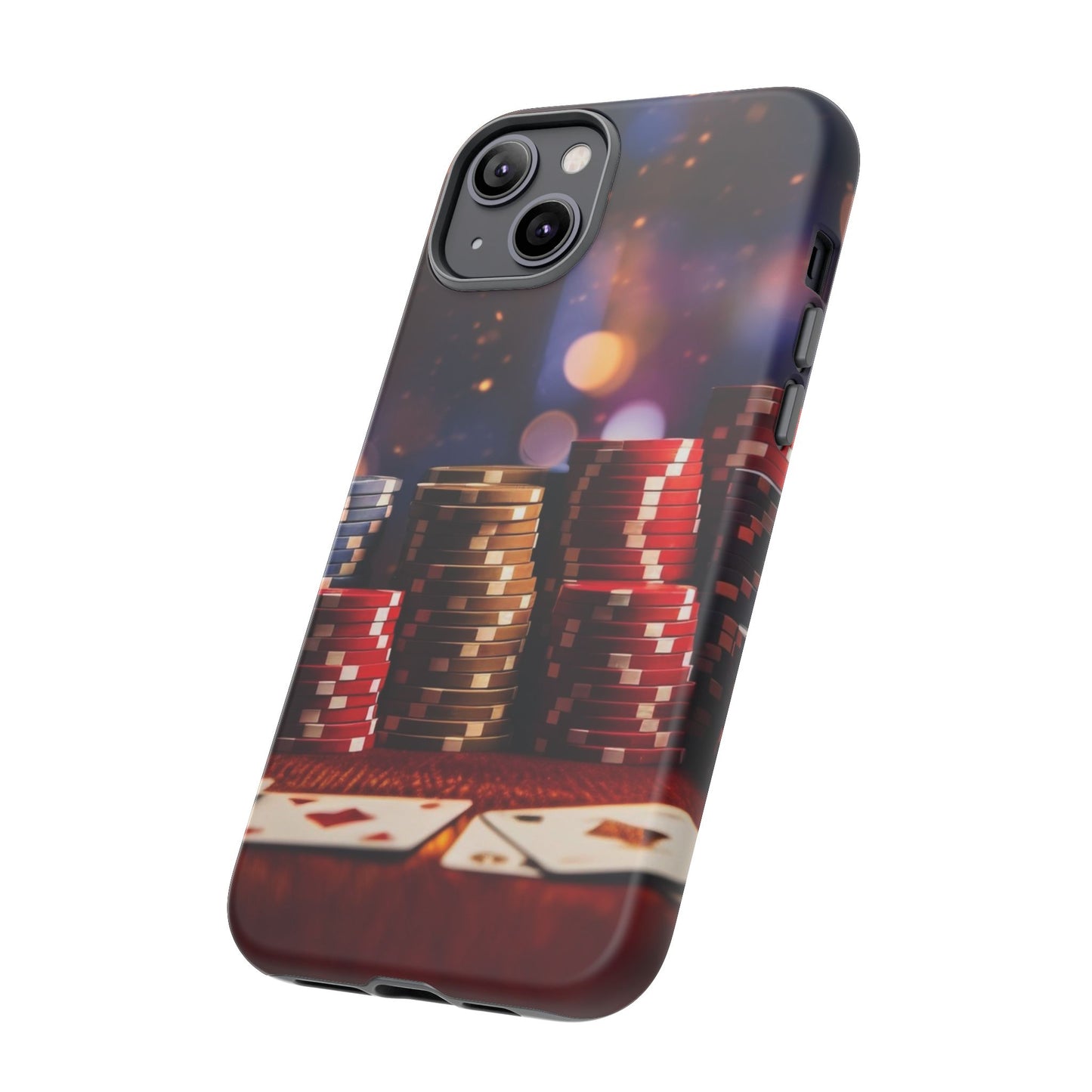 Poker Chip Phone Case, Tough Phone Case, Casino Lover Gift, Unique Phone Cover, Gambling Accessories
