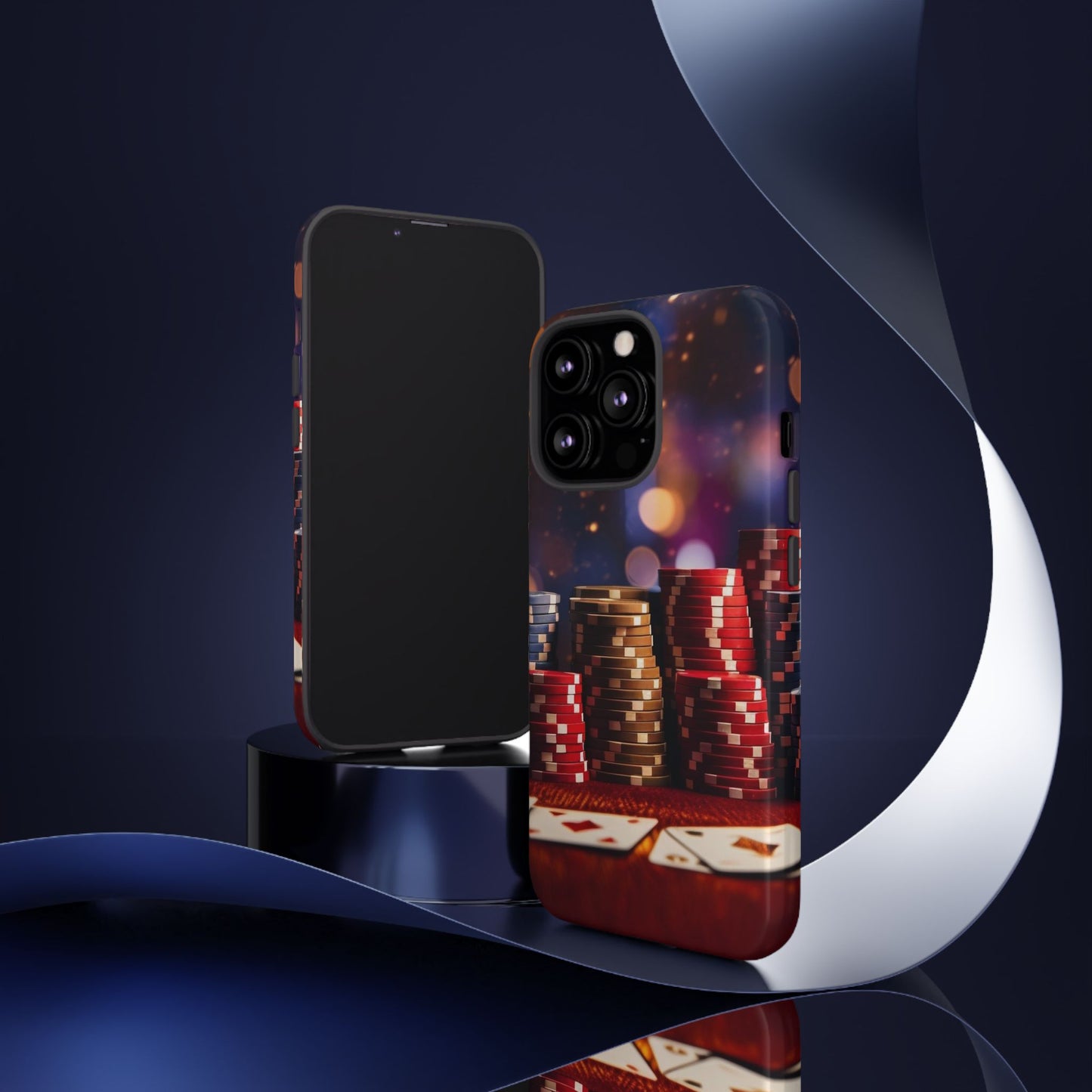 Poker Chip Phone Case, Tough Phone Case, Casino Lover Gift, Unique Phone Cover, Gambling Accessories