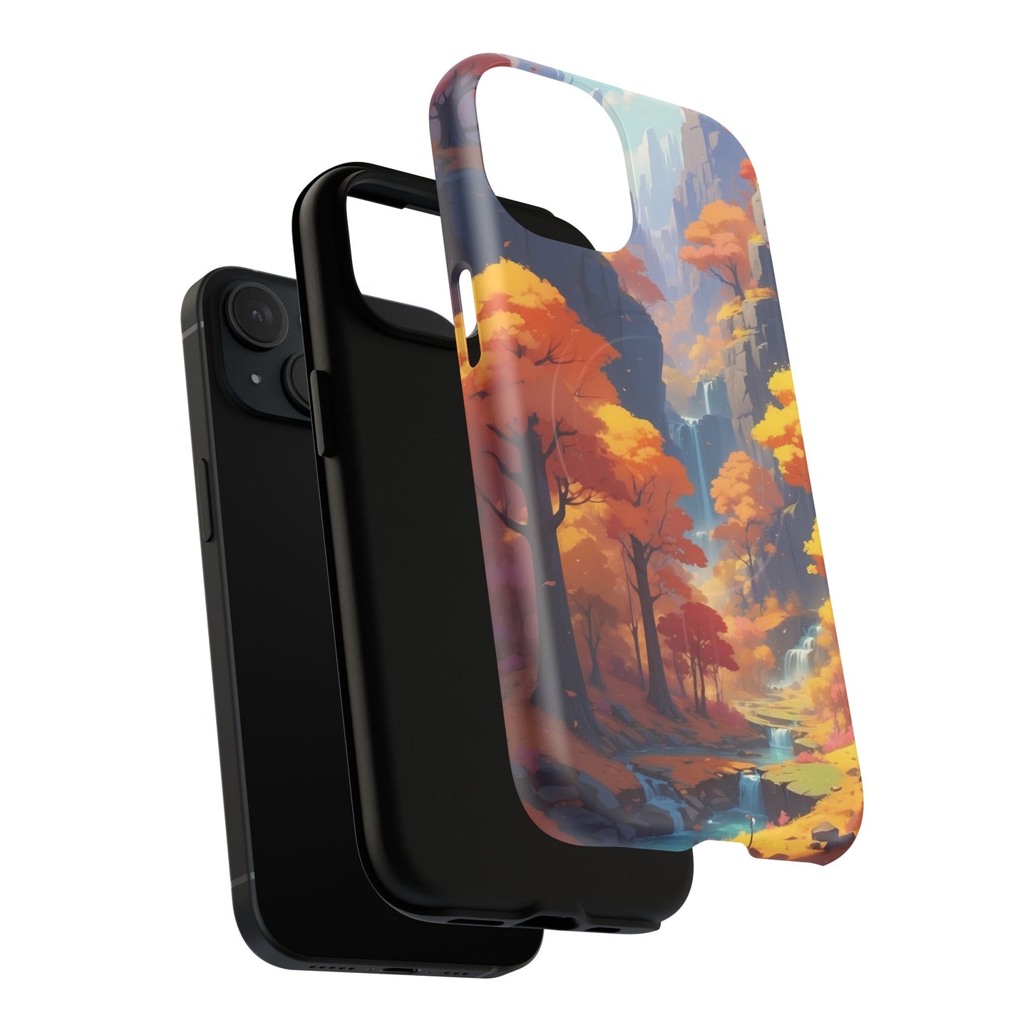 Autumn Landscape Phone Case, Tough Magnetic Cases for Fall Lovers, Nature Phone Cover, Unique Gift for Him/Her, Durable Phone Accessory