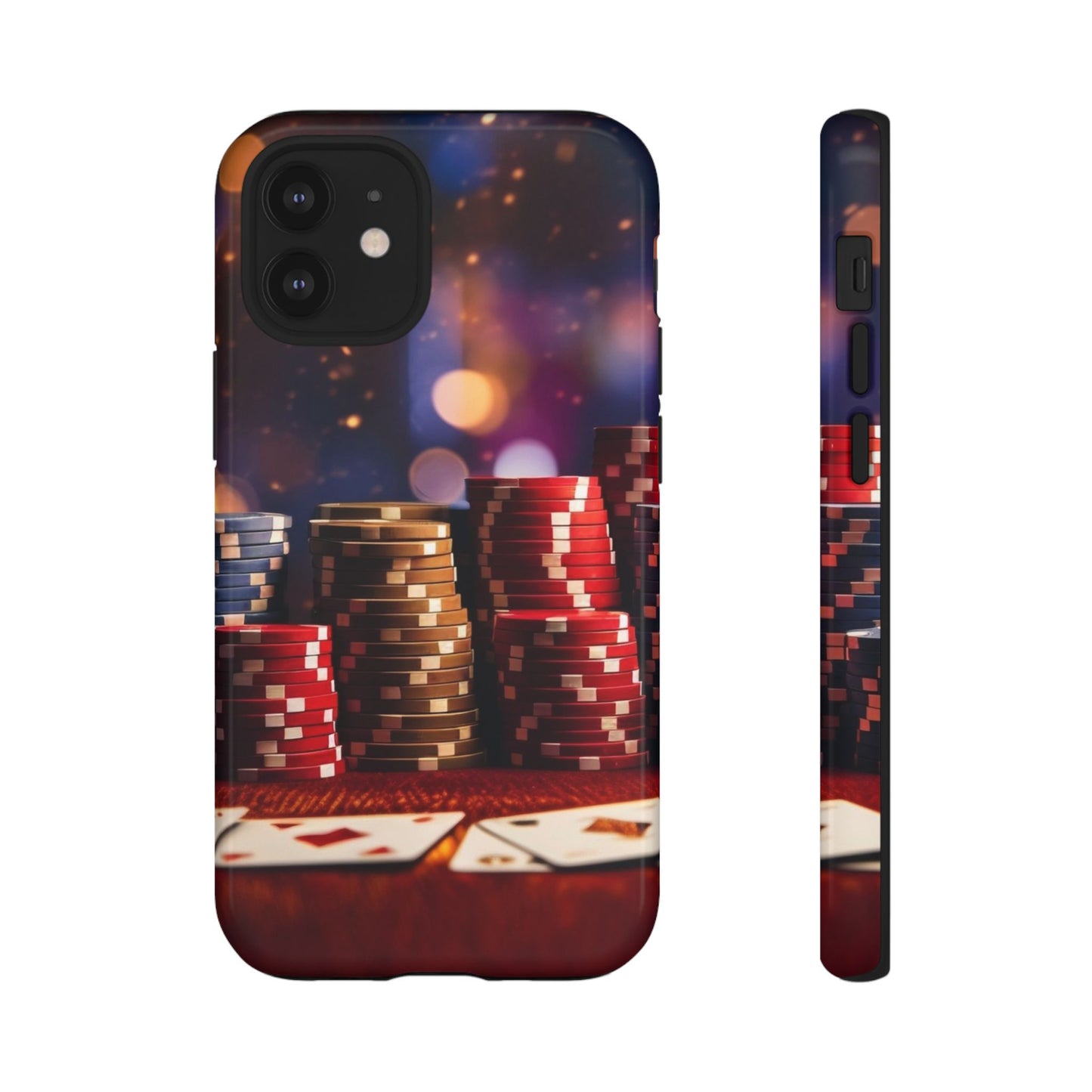 Poker Chip Phone Case, Tough Phone Case, Casino Lover Gift, Unique Phone Cover, Gambling Accessories