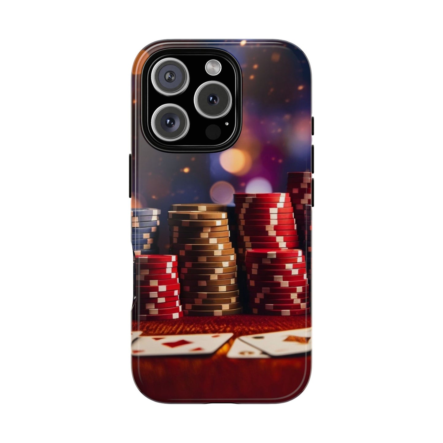 Poker Chip Phone Case, Tough Phone Case, Casino Lover Gift, Unique Phone Cover, Gambling Accessories