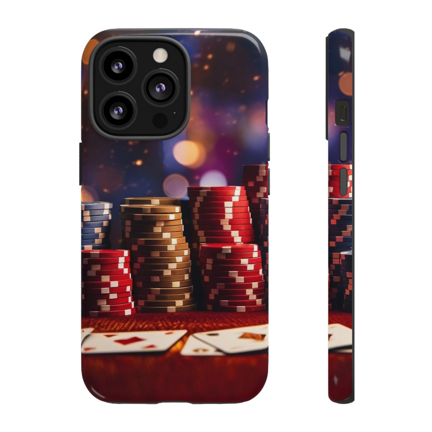 Poker Chip Phone Case, Tough Phone Case, Casino Lover Gift, Unique Phone Cover, Gambling Accessories