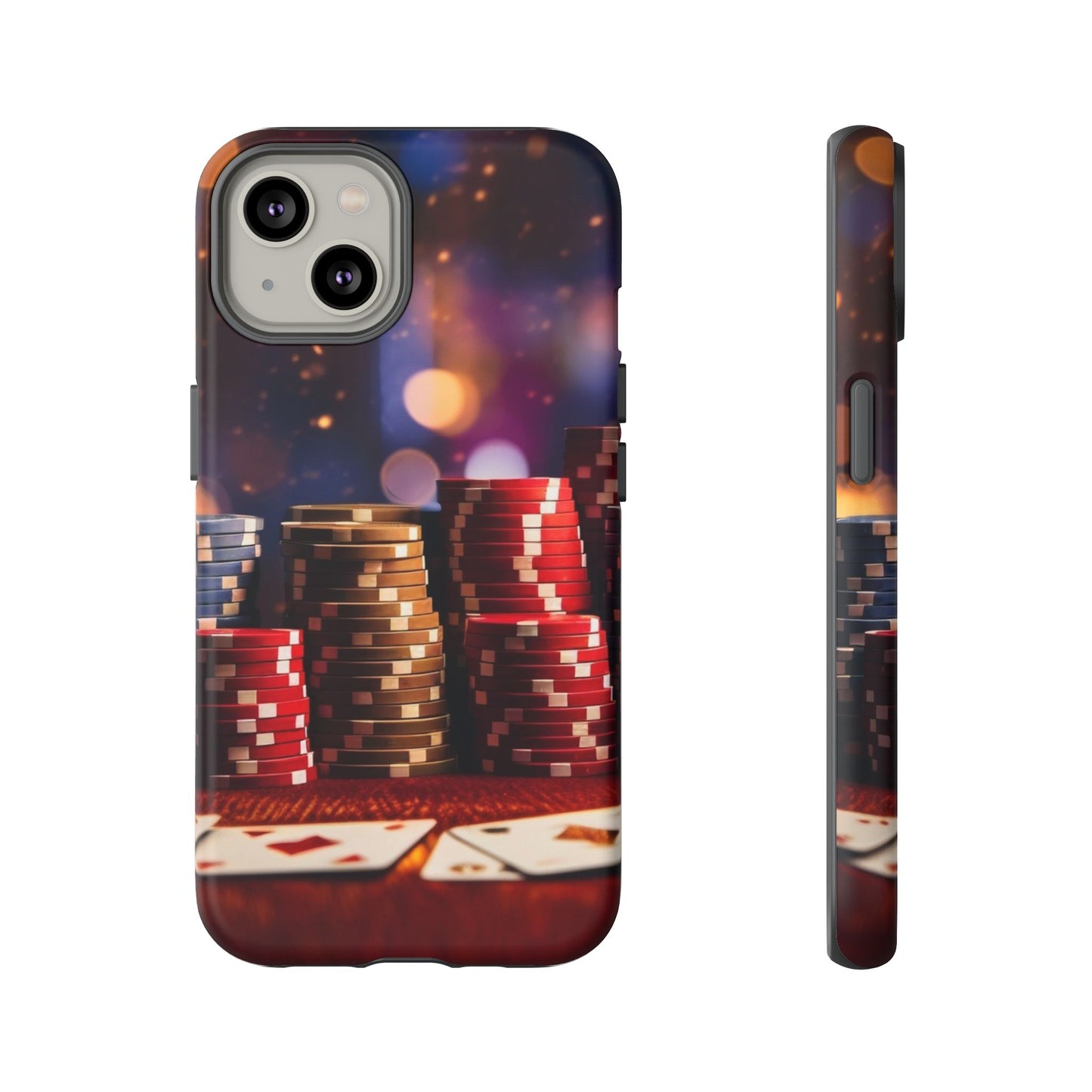 Poker Chip Phone Case, Tough Phone Case, Casino Lover Gift, Unique Phone Cover, Gambling Accessories