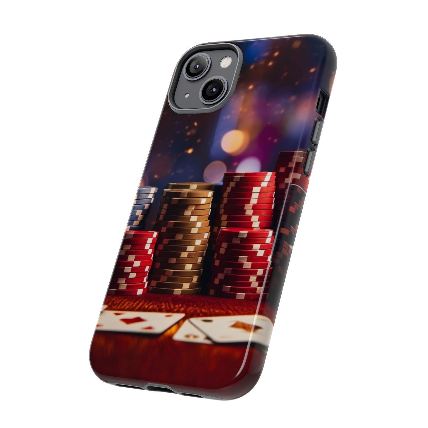 Poker Chip Phone Case, Tough Phone Case, Casino Lover Gift, Unique Phone Cover, Gambling Accessories