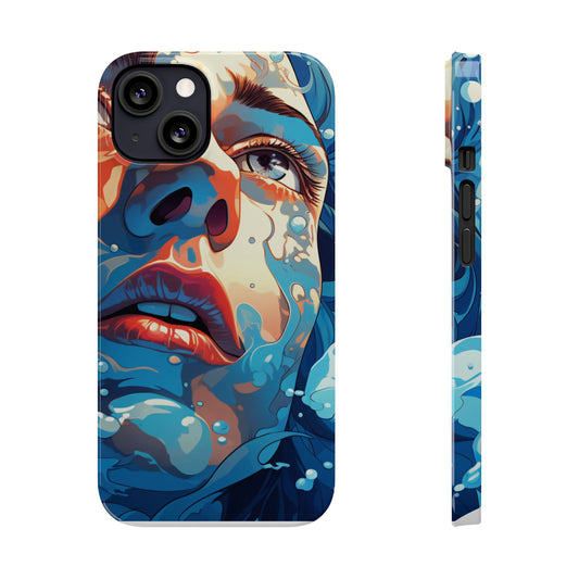 Eco-Friendly Slim Phone Case - Earth Day Gift, Nature Lover Accessory, Sustainable Phone Cover, Green Design, Vibrant Floral Art