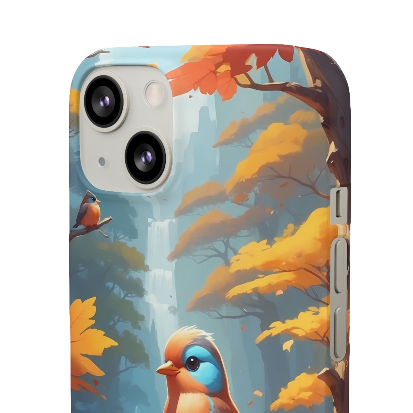 Nature-Inspired Bird Snap Case, Fall Aesthetic Phone Cover, Autumn Vibe Mobile Case, Gift for Bird Lovers, Eco-Friendly Phone Accessory
