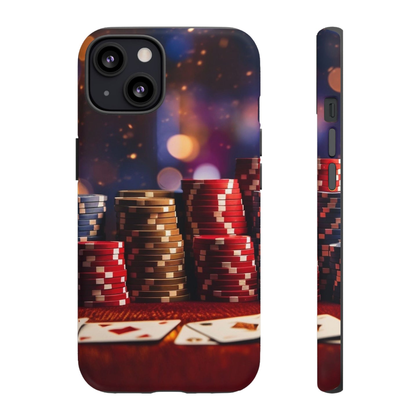 Poker Chip Phone Case, Tough Phone Case, Casino Lover Gift, Unique Phone Cover, Gambling Accessories