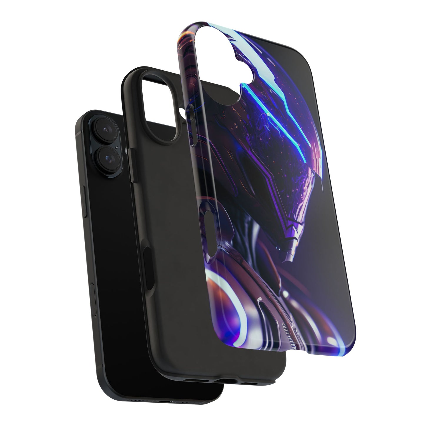 Futuristic Tough Phone Cases, Durable Phone Cover, Sci-Fi Phone Case, Tech Lover Gift, Unique Phone Accessory
