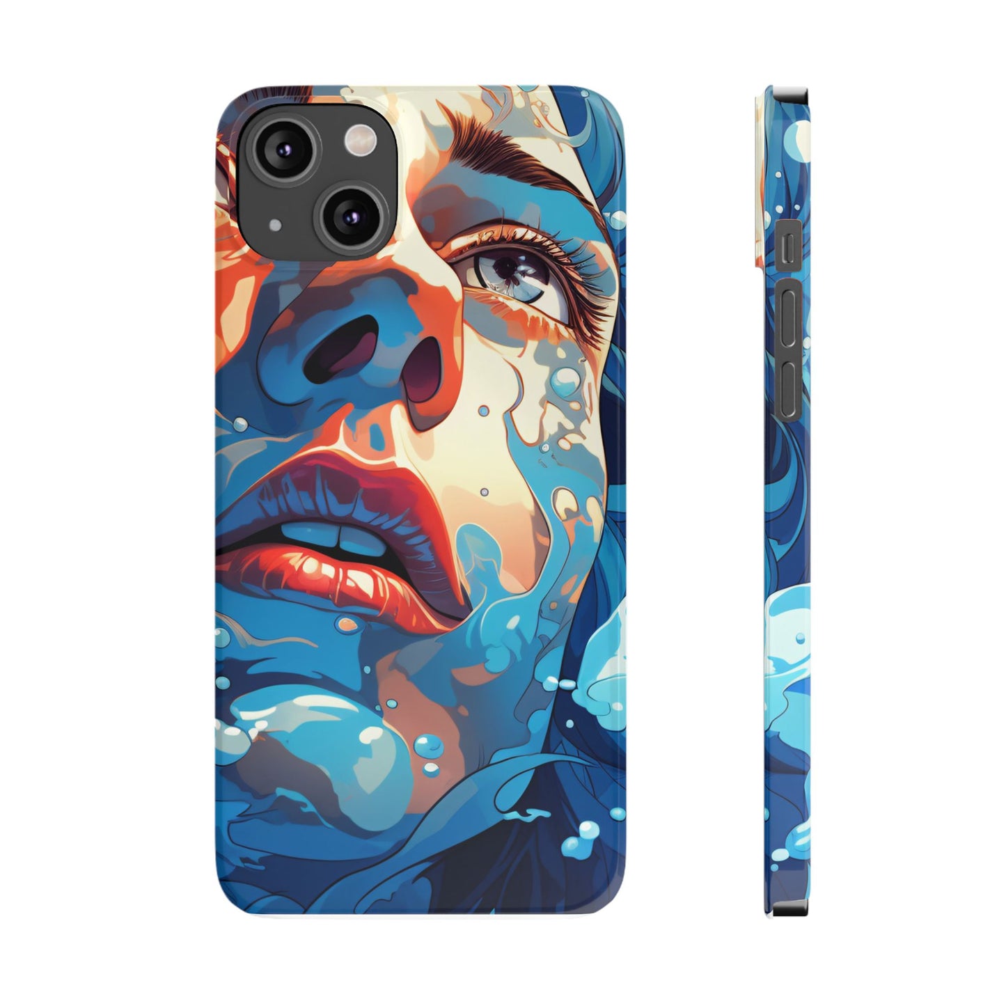 Eco-Friendly Slim Phone Case - Earth Day Gift, Nature Lover Accessory, Sustainable Phone Cover, Green Design, Vibrant Floral Art