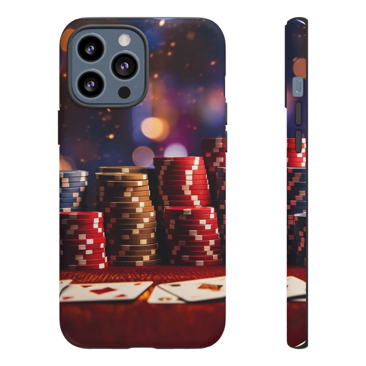 Poker Chip Phone Case, Tough Phone Case, Casino Lover Gift, Unique Phone Cover, Gambling Accessories