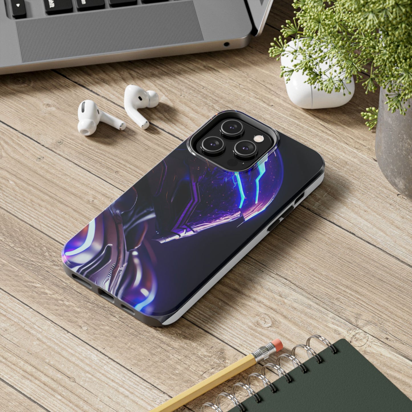 Futuristic Tough Phone Cases, Durable Phone Cover, Sci-Fi Phone Case, Tech Lover Gift, Unique Phone Accessory