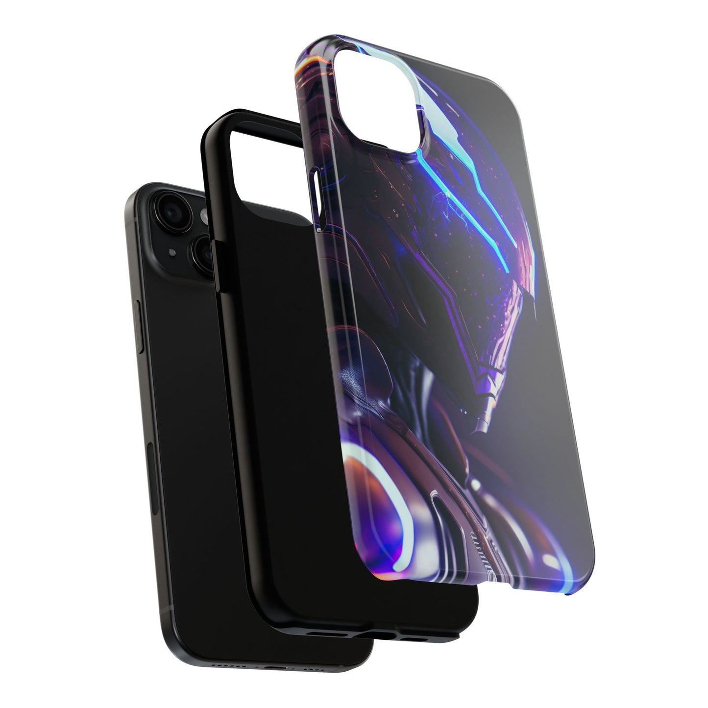 Futuristic Tough Phone Cases, Durable Phone Cover, Sci-Fi Phone Case, Tech Lover Gift, Unique Phone Accessory