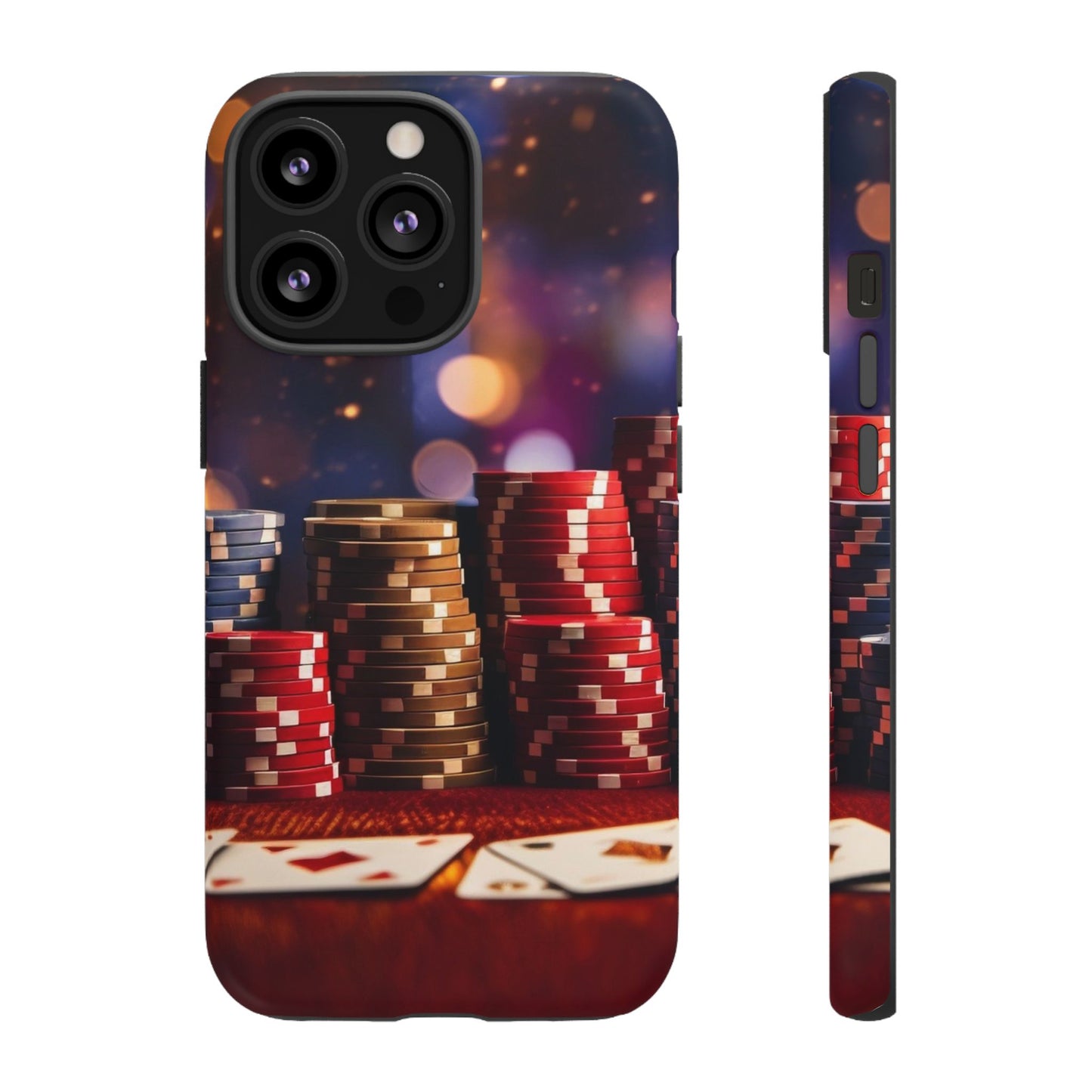 Poker Chip Phone Case, Tough Phone Case, Casino Lover Gift, Unique Phone Cover, Gambling Accessories