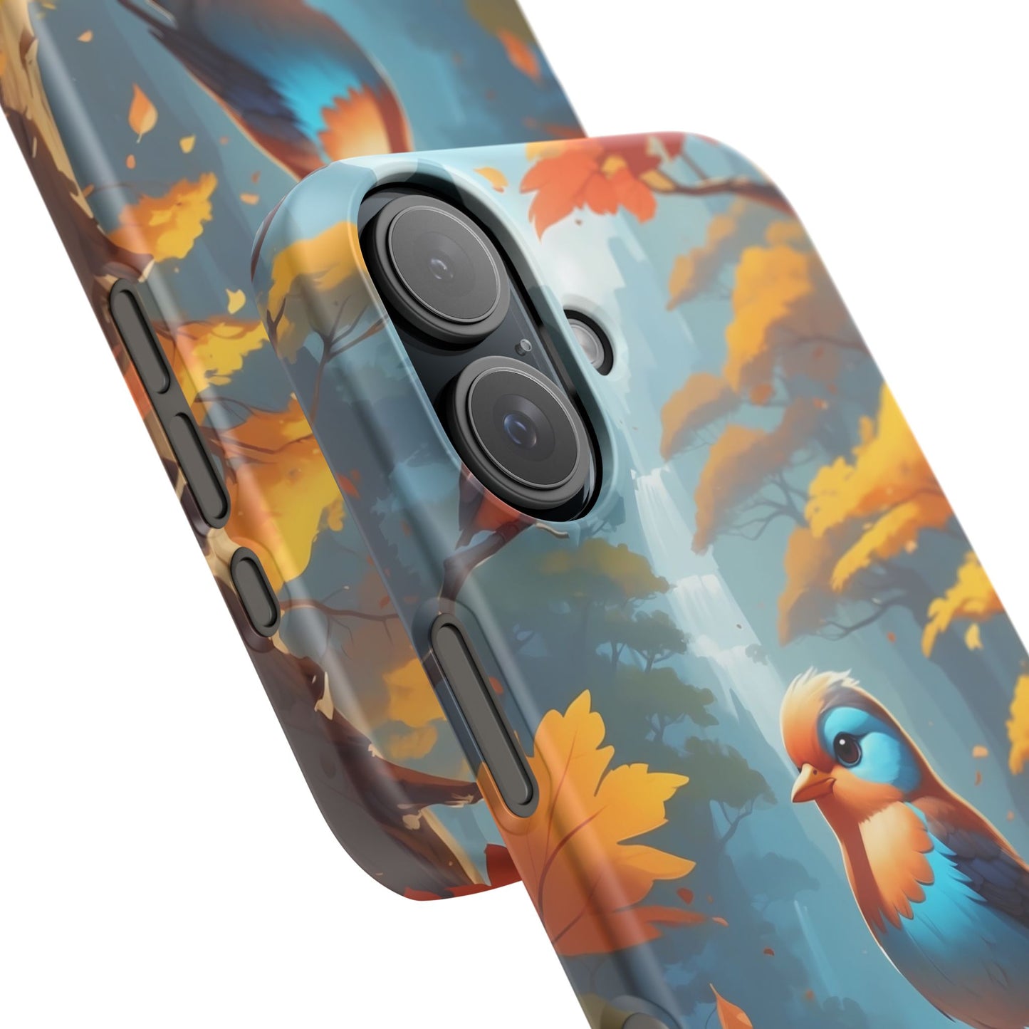 Nature-Inspired Bird Snap Case, Fall Aesthetic Phone Cover, Autumn Vibe Mobile Case, Gift for Bird Lovers, Eco-Friendly Phone Accessory