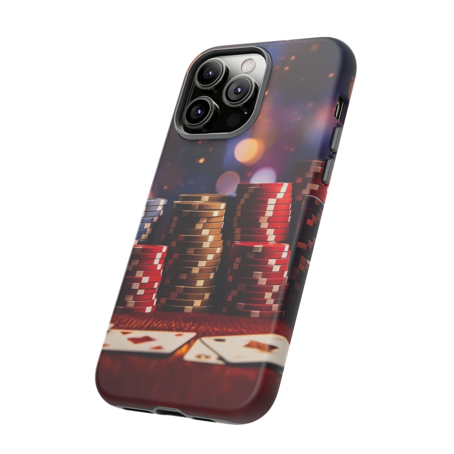 Poker Chip Phone Case, Tough Phone Case, Casino Lover Gift, Unique Phone Cover, Gambling Accessories