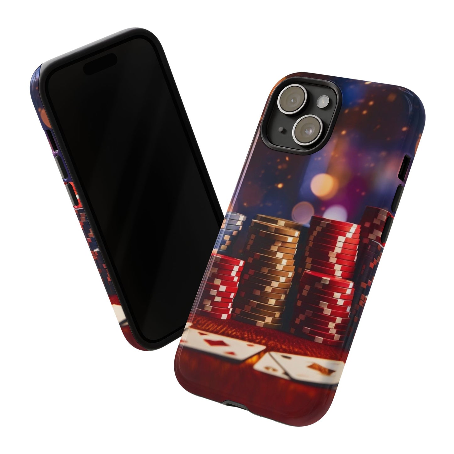 Poker Chip Phone Case, Tough Phone Case, Casino Lover Gift, Unique Phone Cover, Gambling Accessories