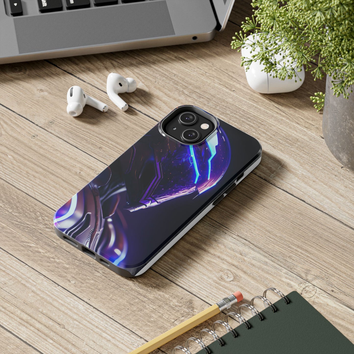 Futuristic Tough Phone Cases, Durable Phone Cover, Sci-Fi Phone Case, Tech Lover Gift, Unique Phone Accessory