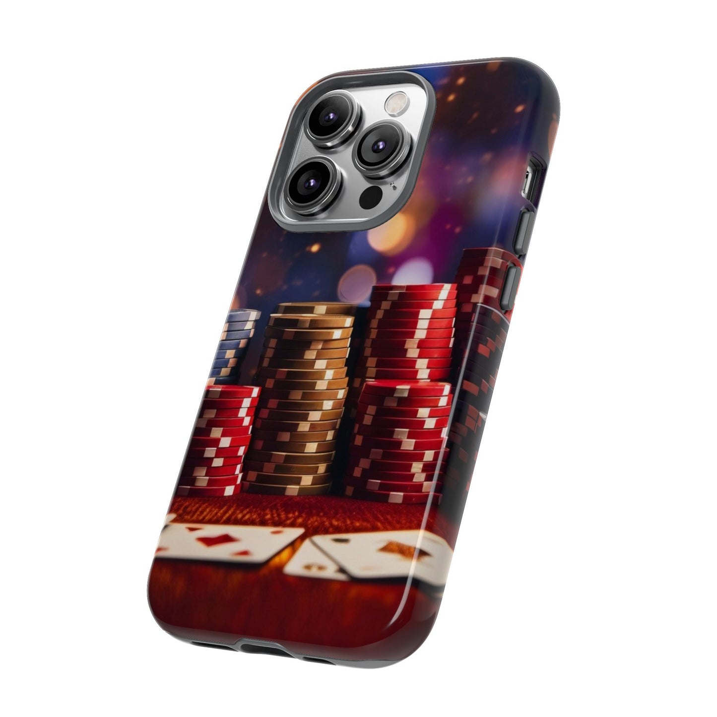 Poker Chip Phone Case, Tough Phone Case, Casino Lover Gift, Unique Phone Cover, Gambling Accessories