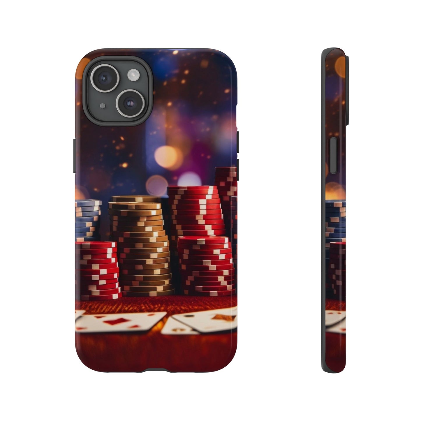 Poker Chip Phone Case, Tough Phone Case, Casino Lover Gift, Unique Phone Cover, Gambling Accessories