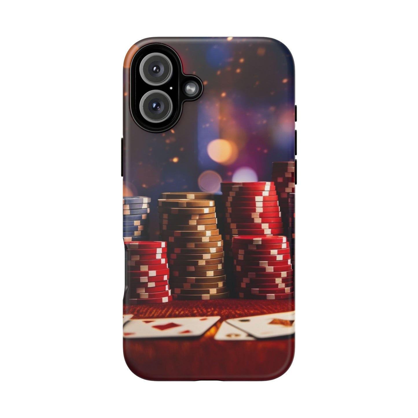 Poker Chip Phone Case, Tough Phone Case, Casino Lover Gift, Unique Phone Cover, Gambling Accessories
