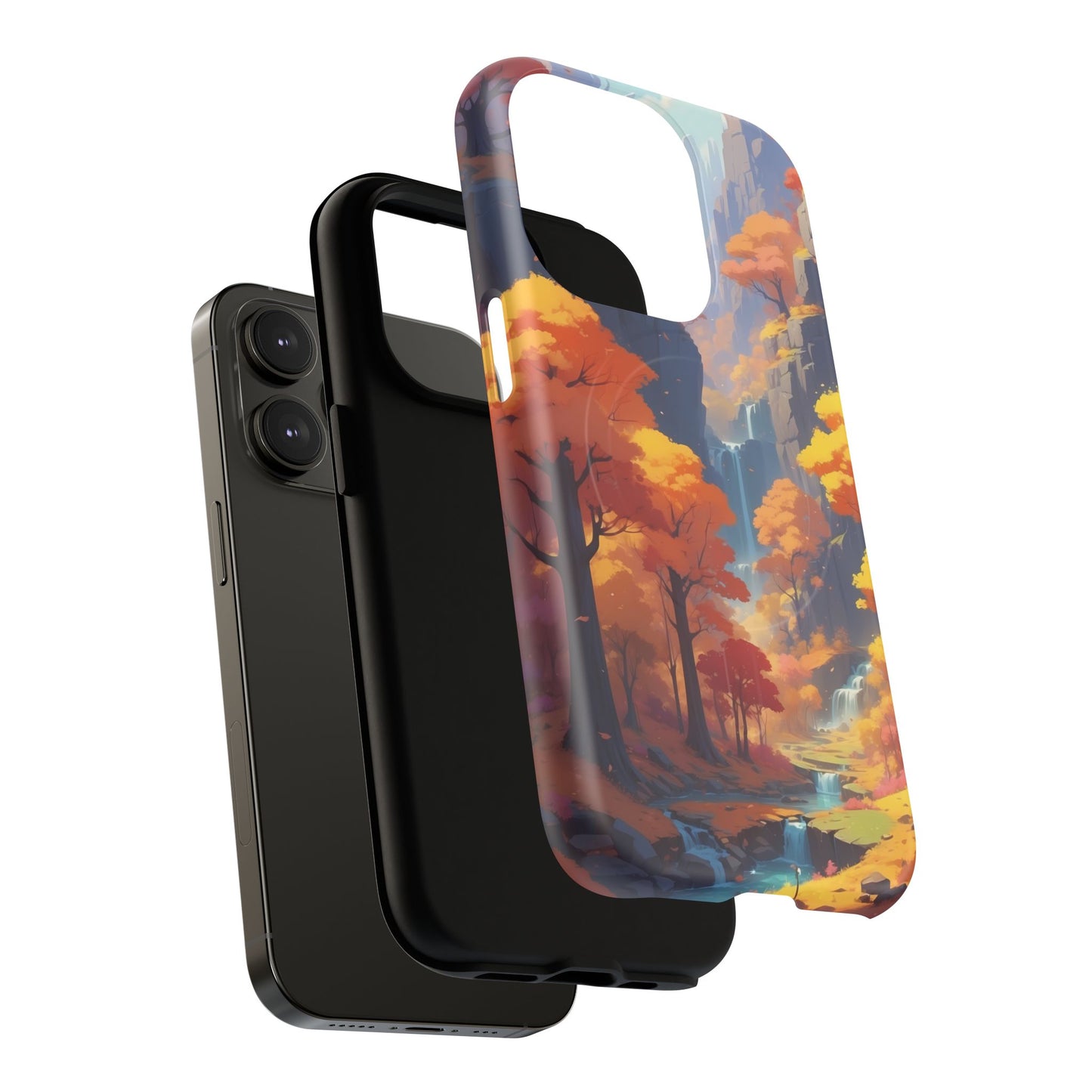 Autumn Landscape Phone Case, Tough Magnetic Cases for Fall Lovers, Nature Phone Cover, Unique Gift for Him/Her, Durable Phone Accessory
